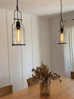 Beliani Lampadario BASHILO Metallo Nero