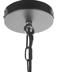 Beliani Lampadario BASHILO Metallo Nero