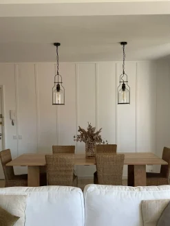 Beliani Lampadario BASHILO Metallo Nero