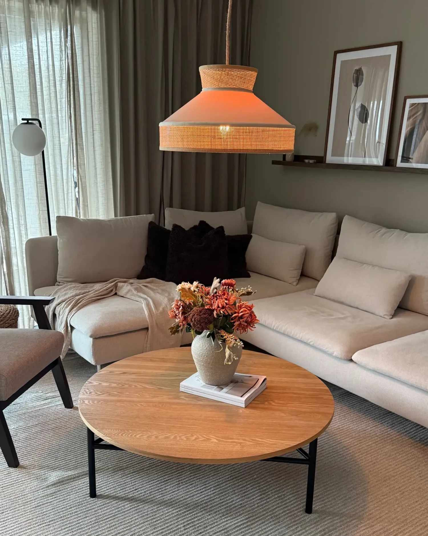 Online Beliani Lampadario BATALI Rattan Beige Beige Naturale