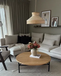 Online Beliani Lampadario BATALI Rattan Beige Beige Naturale