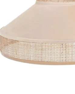 Online Beliani Lampadario BATALI Rattan Beige Beige Naturale