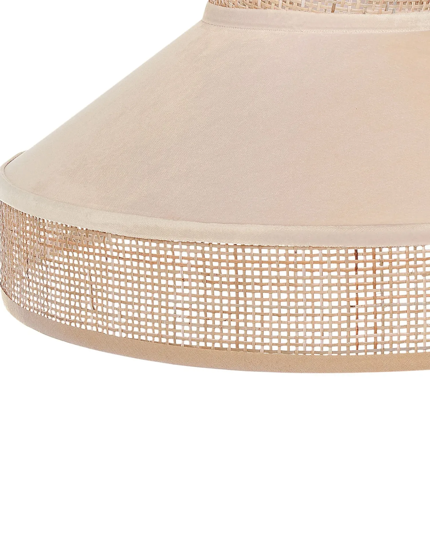 Online Beliani Lampadario BATALI Rattan Beige Beige Naturale