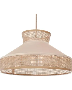 Online Beliani Lampadario BATALI Rattan Beige Beige Naturale
