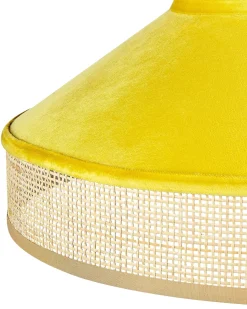 Best Beliani Lampadario BATALI Rattan Senape Naturale Giallo