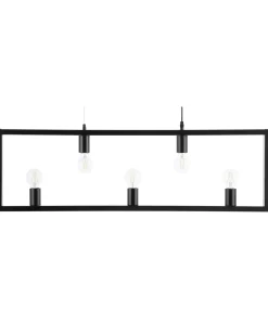 New Beliani Lampadario BAYAS Metallo Nero