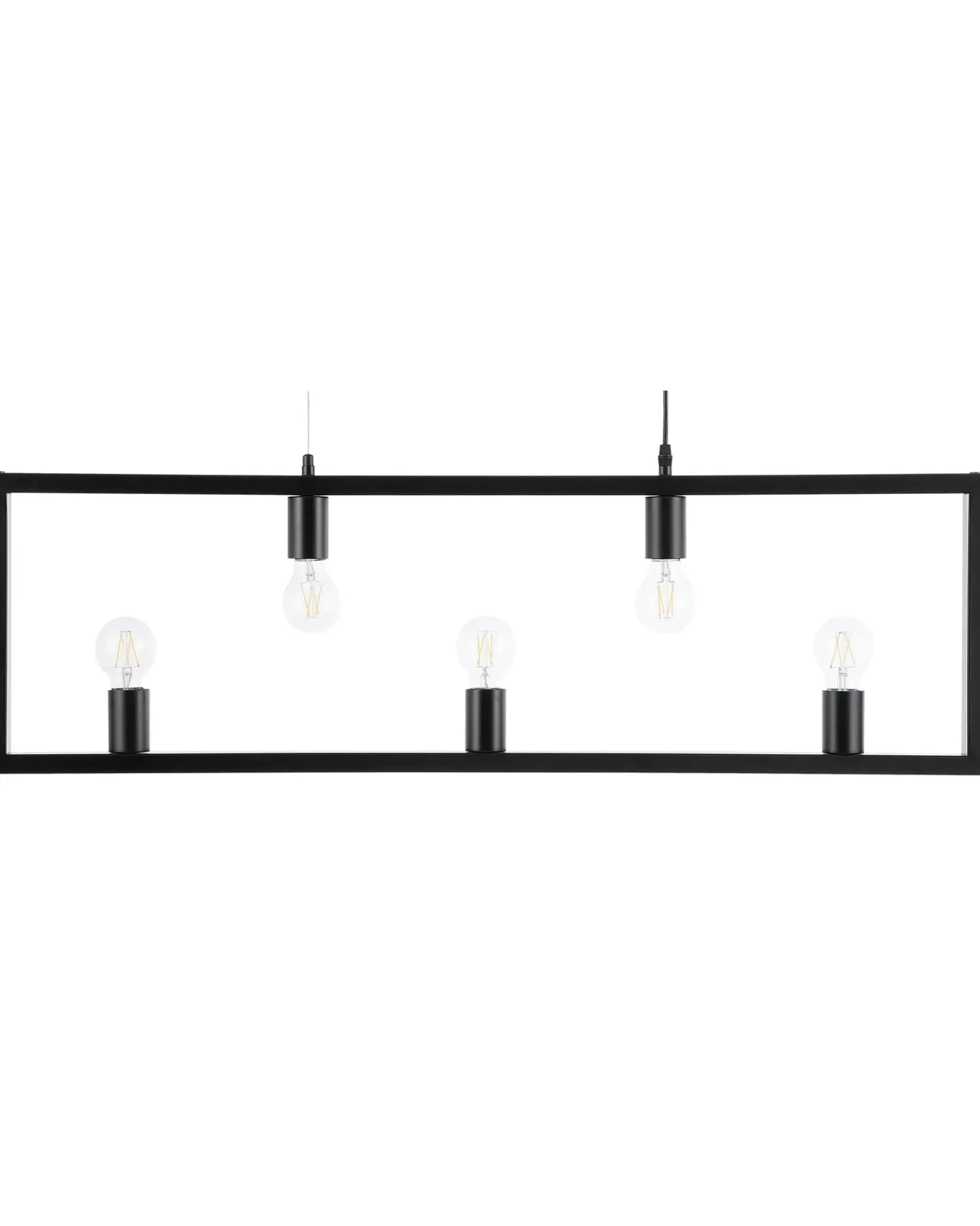 New Beliani Lampadario BAYAS Metallo Nero