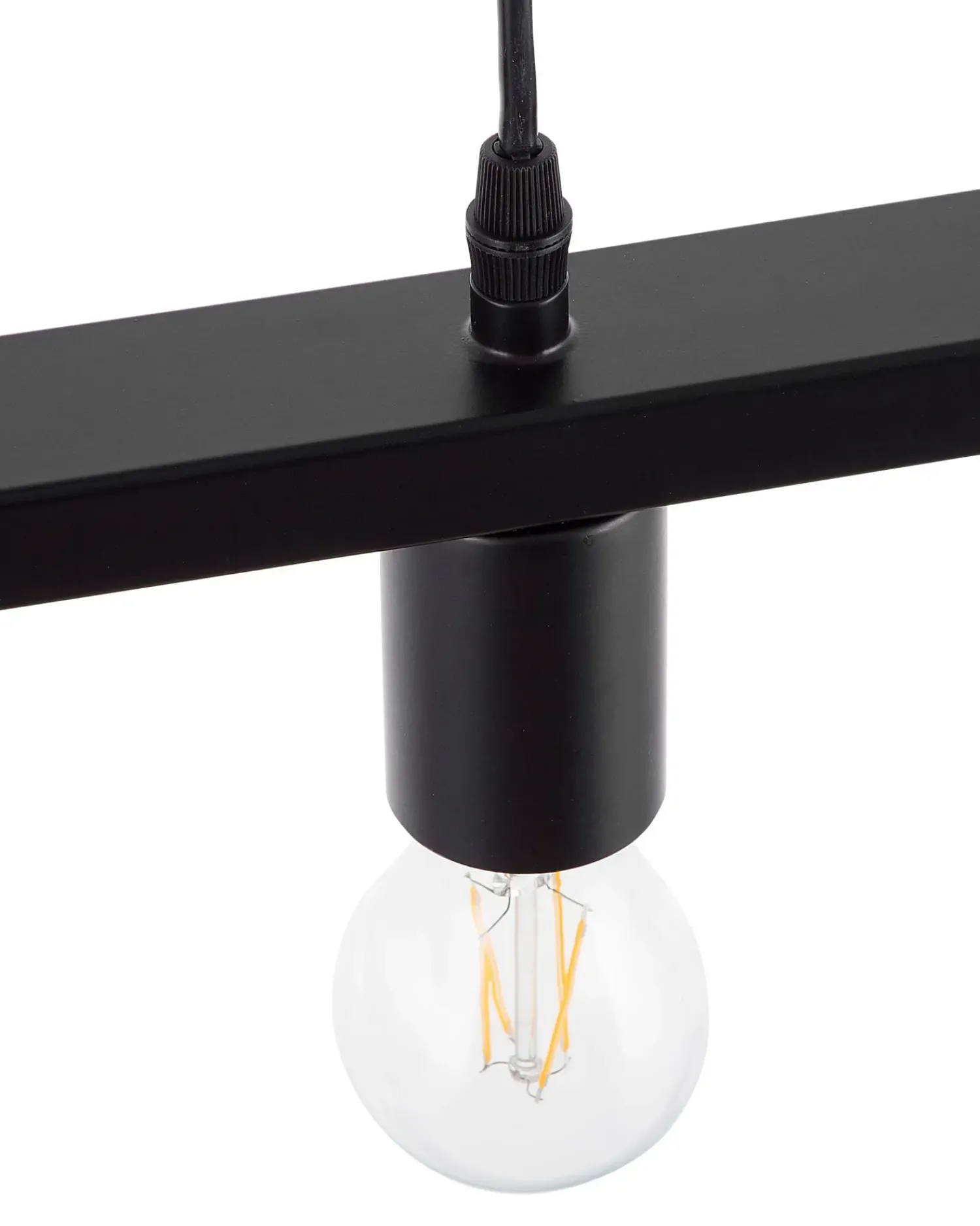 New Beliani Lampadario BAYAS Metallo Nero