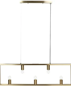 Discount Beliani Lampadario BAYAS Metallo Ottone