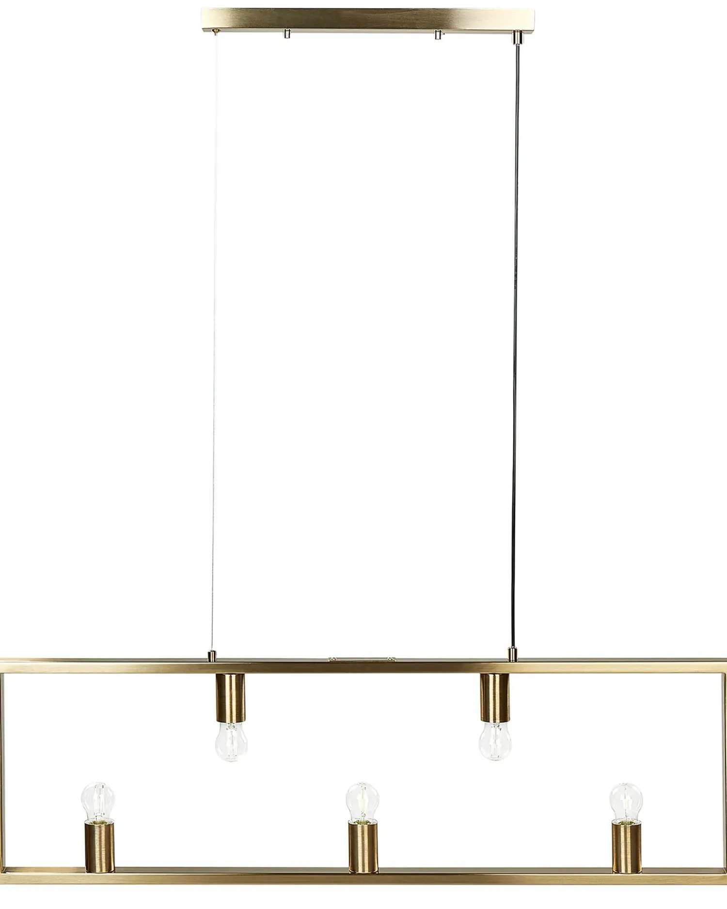 Discount Beliani Lampadario BAYAS Metallo Ottone