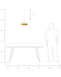 Best Beliani Lampadario BAYOU Metallo Bianco Bianco Giallo