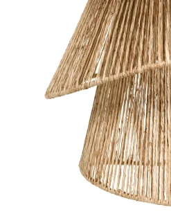 Sale Beliani Lampadario BEDAS Iuta Naturale Naturale Nero