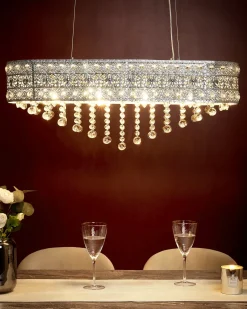 Best Beliani Lampadario BELELLE Cristallo Argento
