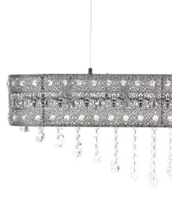 Best Beliani Lampadario BELELLE Cristallo Argento