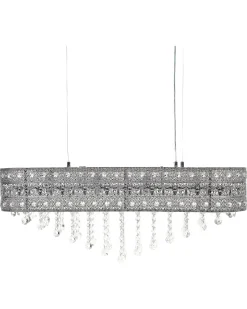 Best Beliani Lampadario BELELLE Cristallo Argento