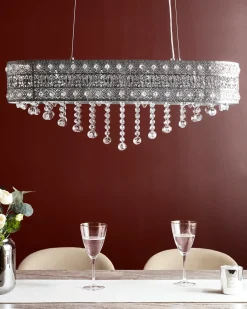 Best Beliani Lampadario BELELLE Cristallo Argento