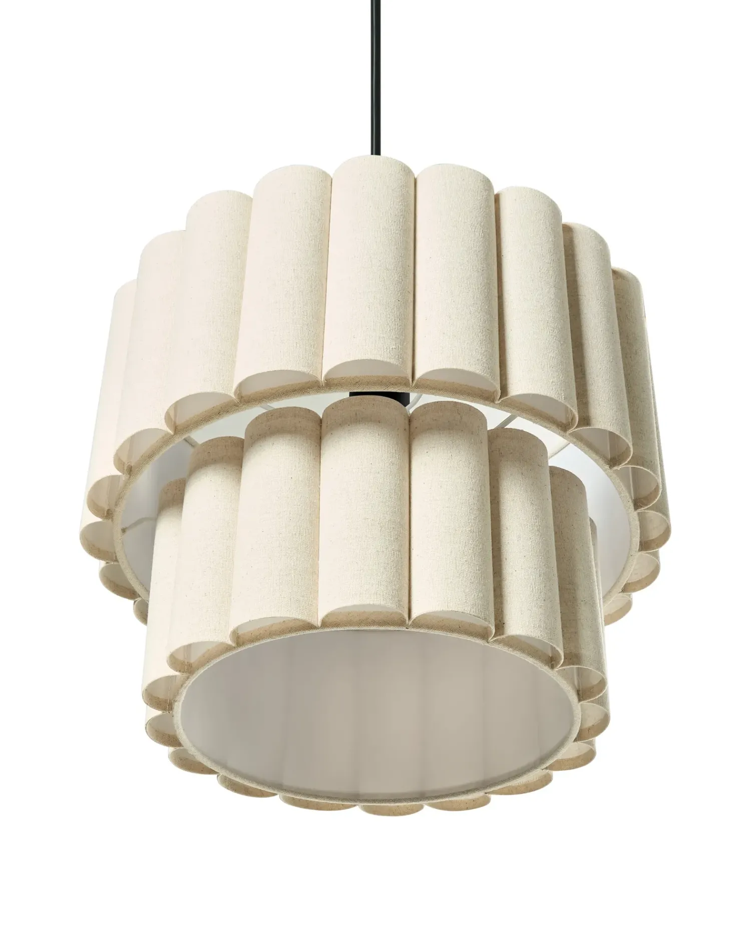 Sale Beliani BELESSA Lino Beige chiaro Beige Nero