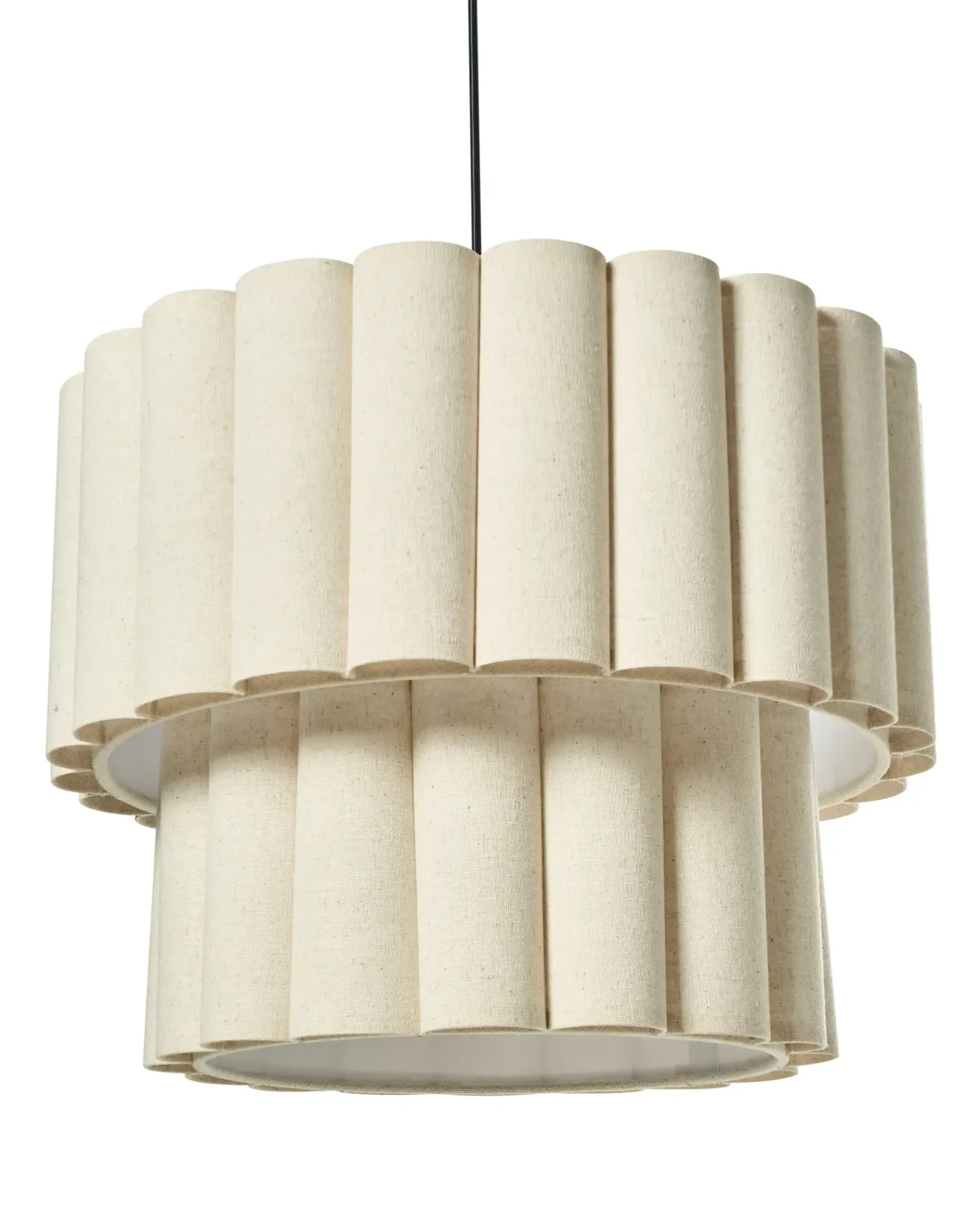 Sale Beliani BELESSA Lino Beige chiaro Beige Nero