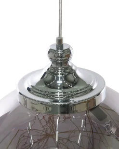 Online Beliani Lampadario BENI Vetro Argento Trasparente Argento