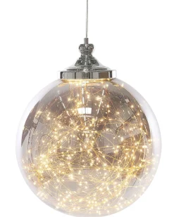 Online Beliani Lampadario BENI Vetro Argento Trasparente Argento