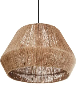 Clearance Beliani Lampadario BIRAU Iuta Naturale Naturale Nero