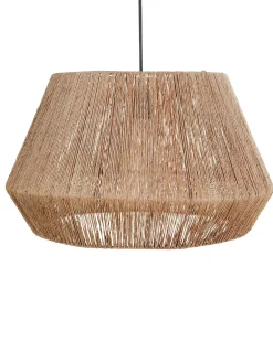Clearance Beliani Lampadario BIRAU Iuta Naturale Naturale Nero