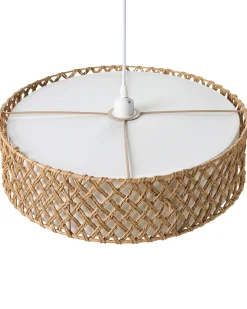 Hot Beliani Lampadario BLONDIN Corda di carta Naturale Bianco Naturale