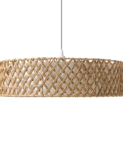 Hot Beliani Lampadario BLONDIN Corda di carta Naturale Bianco Naturale