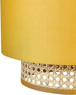 Online Beliani Lampadario BOERI Rattan Senape Naturale Giallo