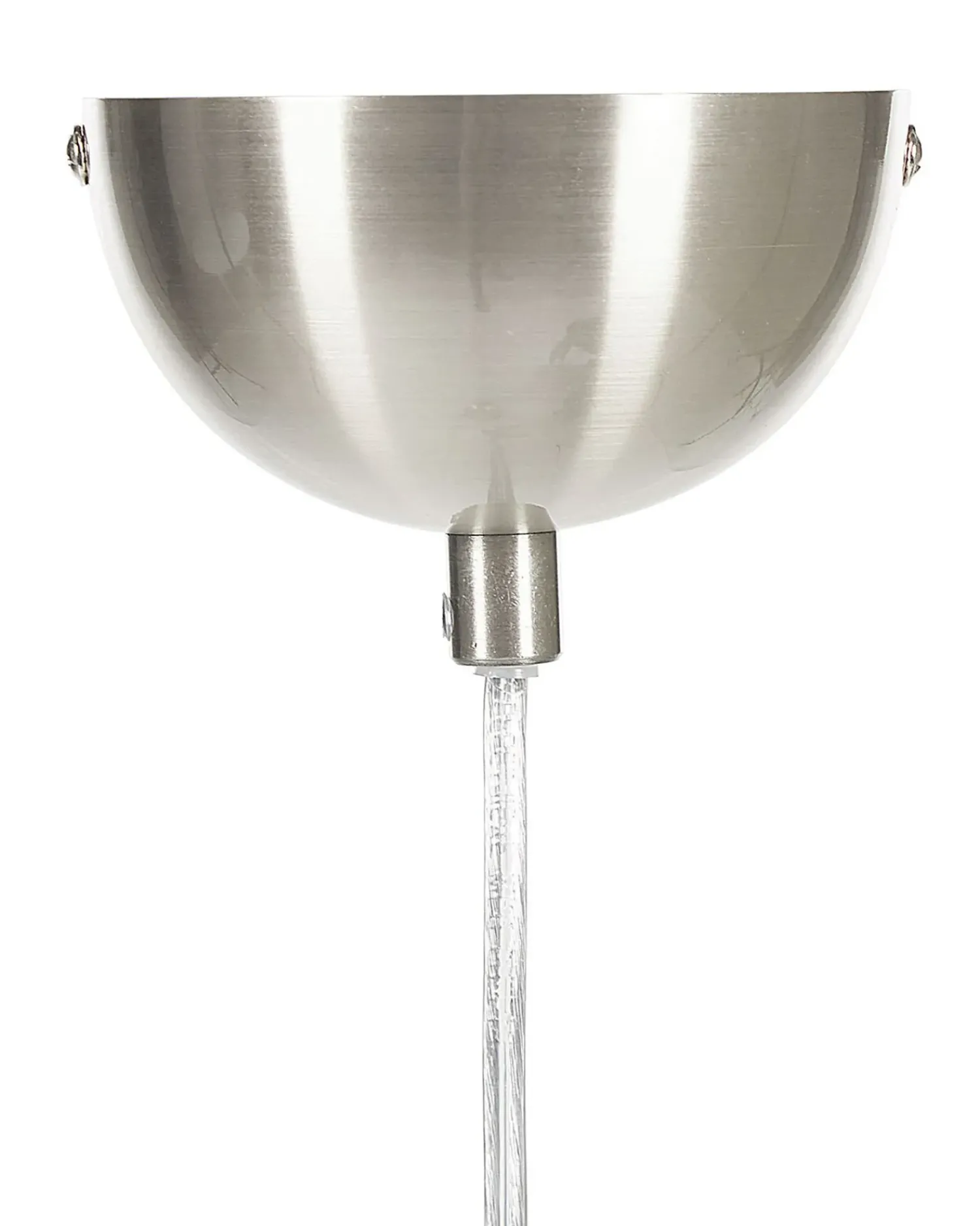 Sale Beliani Lampadario BOJANA Metallo Argento Bianco Argento