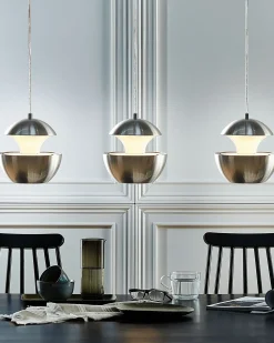 Sale Beliani Lampadario BOJANA Metallo Argento Bianco Argento