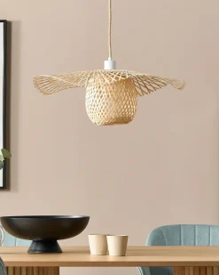 Discount Beliani Lampadario BONITO Bambù chiaro Marrone