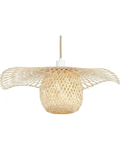 Discount Beliani Lampadario BONITO Bambù chiaro Marrone