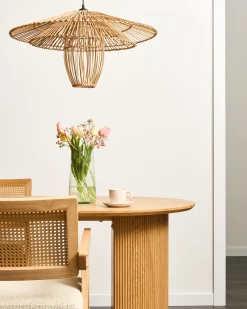 Sale Beliani Lampadario BOTIJAS Rattan Naturale