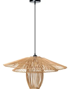 Sale Beliani Lampadario BOTIJAS Rattan Naturale
