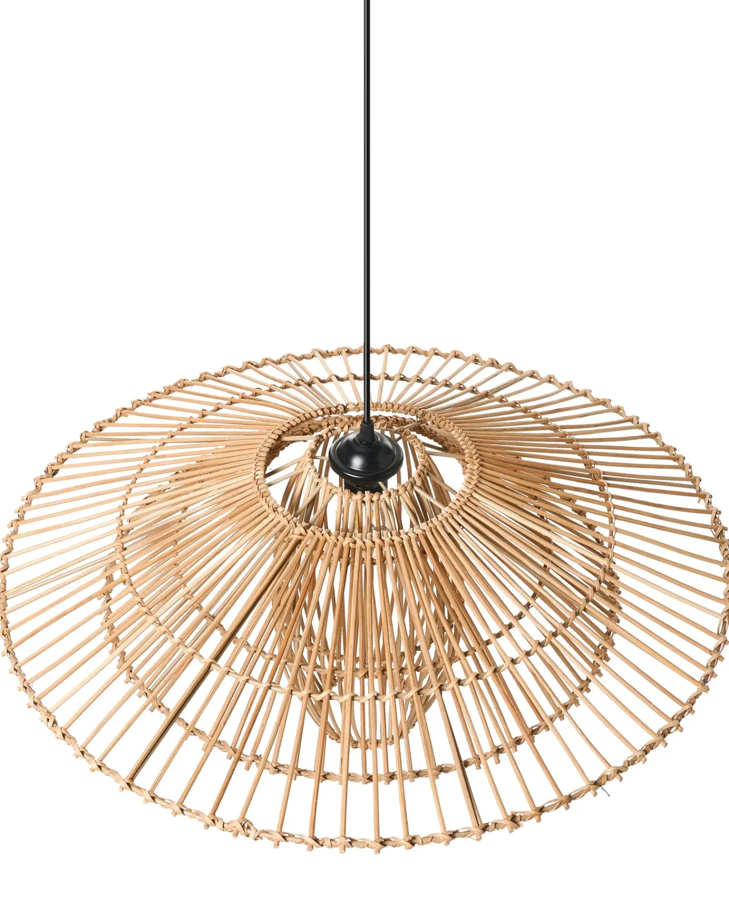 Sale Beliani Lampadario BOTIJAS Rattan Naturale