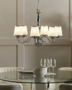 Hot Beliani Lampadario BRADANO Metallo Argento