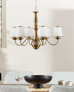 Online Beliani Lampadario BRADANO Metallo Ottone