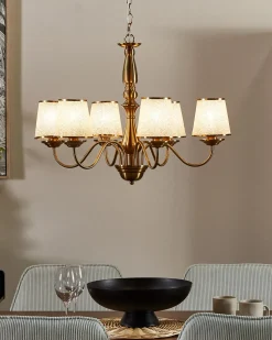Online Beliani Lampadario BRADANO Metallo Ottone