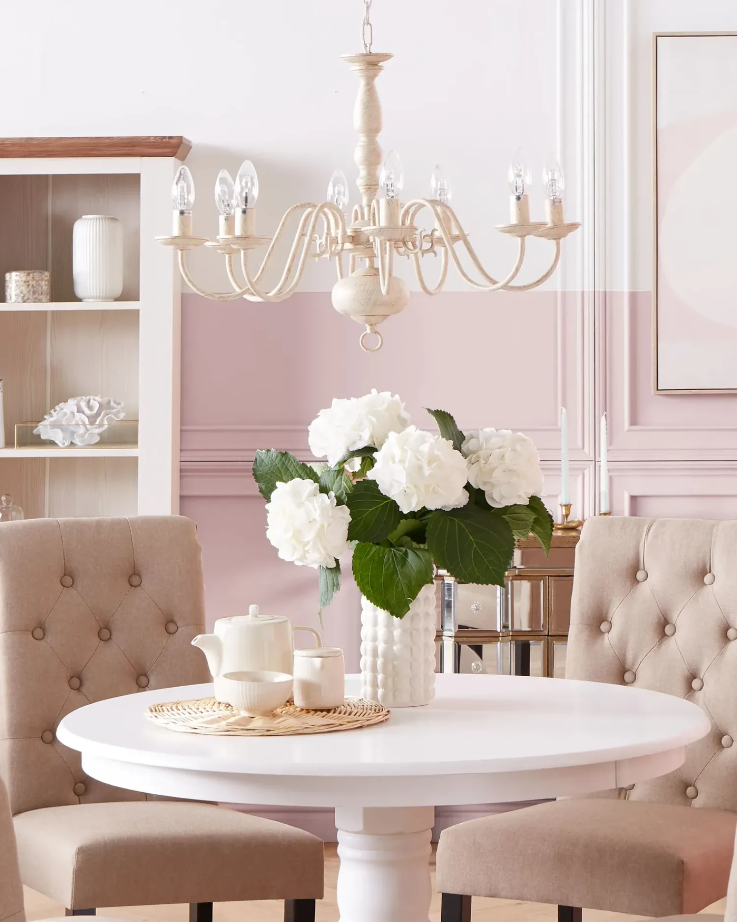 Sale Beliani Lampadario BRITHON Metallo Bianco Bianco Oro