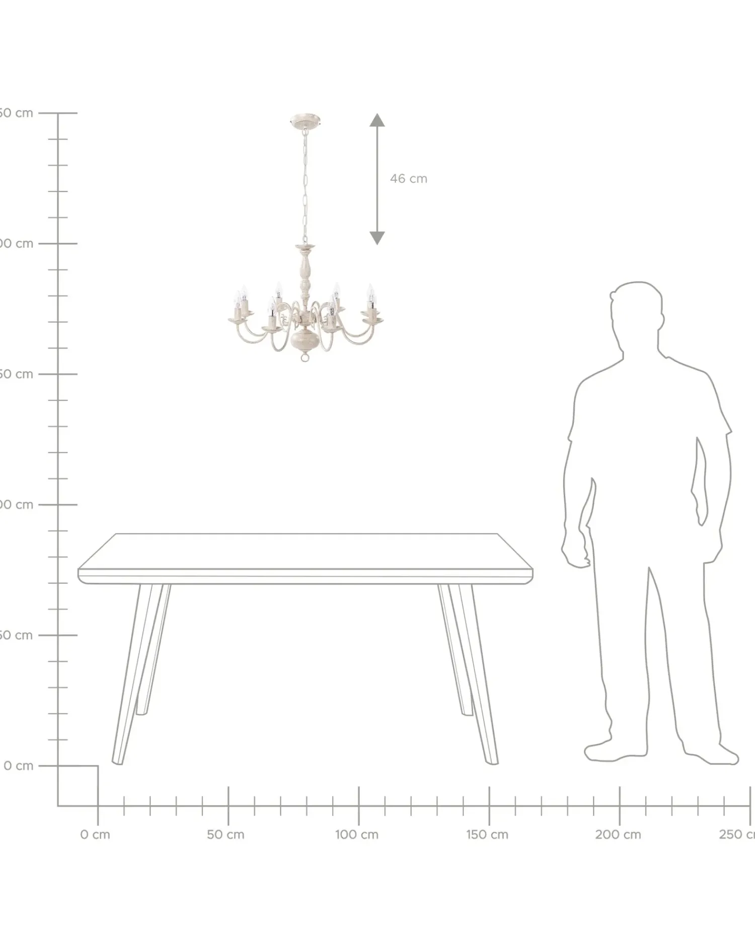 Sale Beliani Lampadario BRITHON Metallo Bianco Bianco Oro