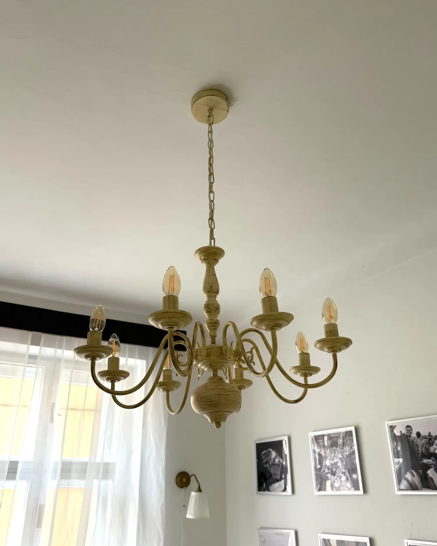 Sale Beliani Lampadario BRITHON Metallo Bianco Bianco Oro