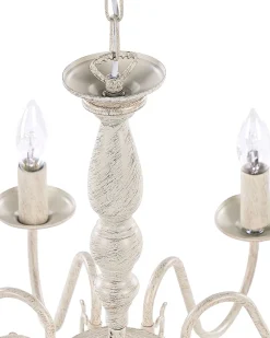 Sale Beliani Lampadario BRITHON Metallo Bianco Bianco Oro