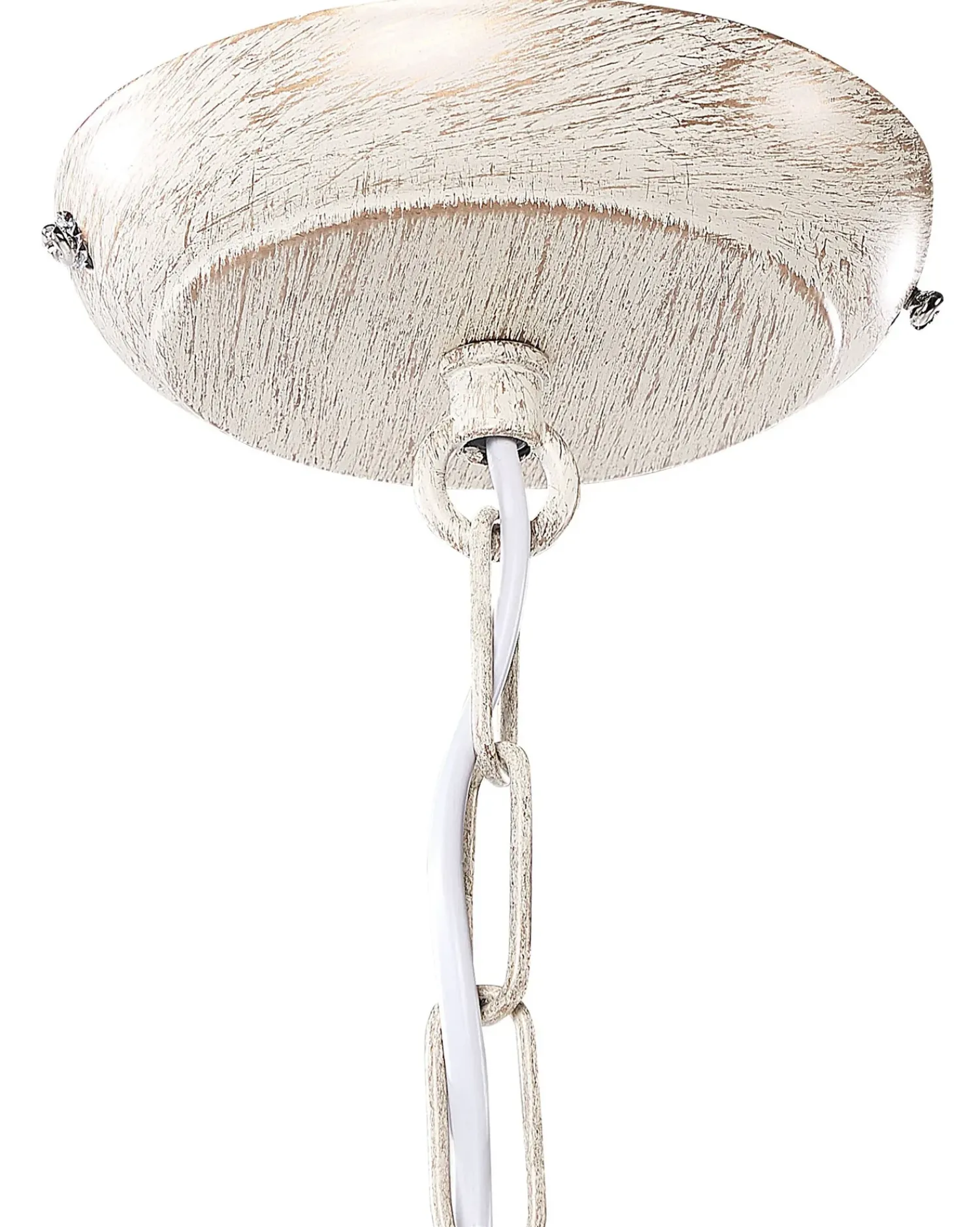 Sale Beliani Lampadario BRITHON Metallo Bianco Bianco Oro