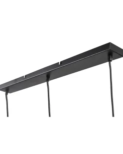 Outlet Beliani Lampadario BROSNA Metallo Ottone Nero Ottone