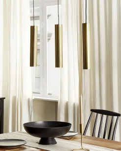 Outlet Beliani Lampadario BROSNA Metallo Ottone Nero Ottone