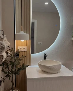 Sale Beliani Lampadario BURANO Cemento Bianco