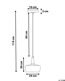 Sale Beliani Lampadario BURANO Cemento Bianco