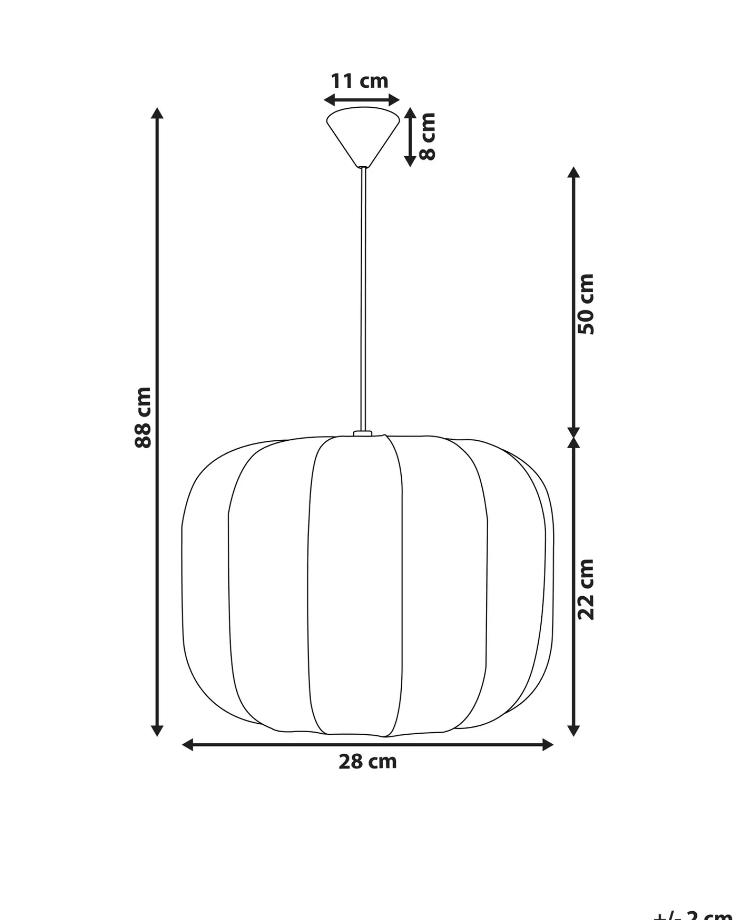 Sale Beliani Lampadario CABRIALES Bianco