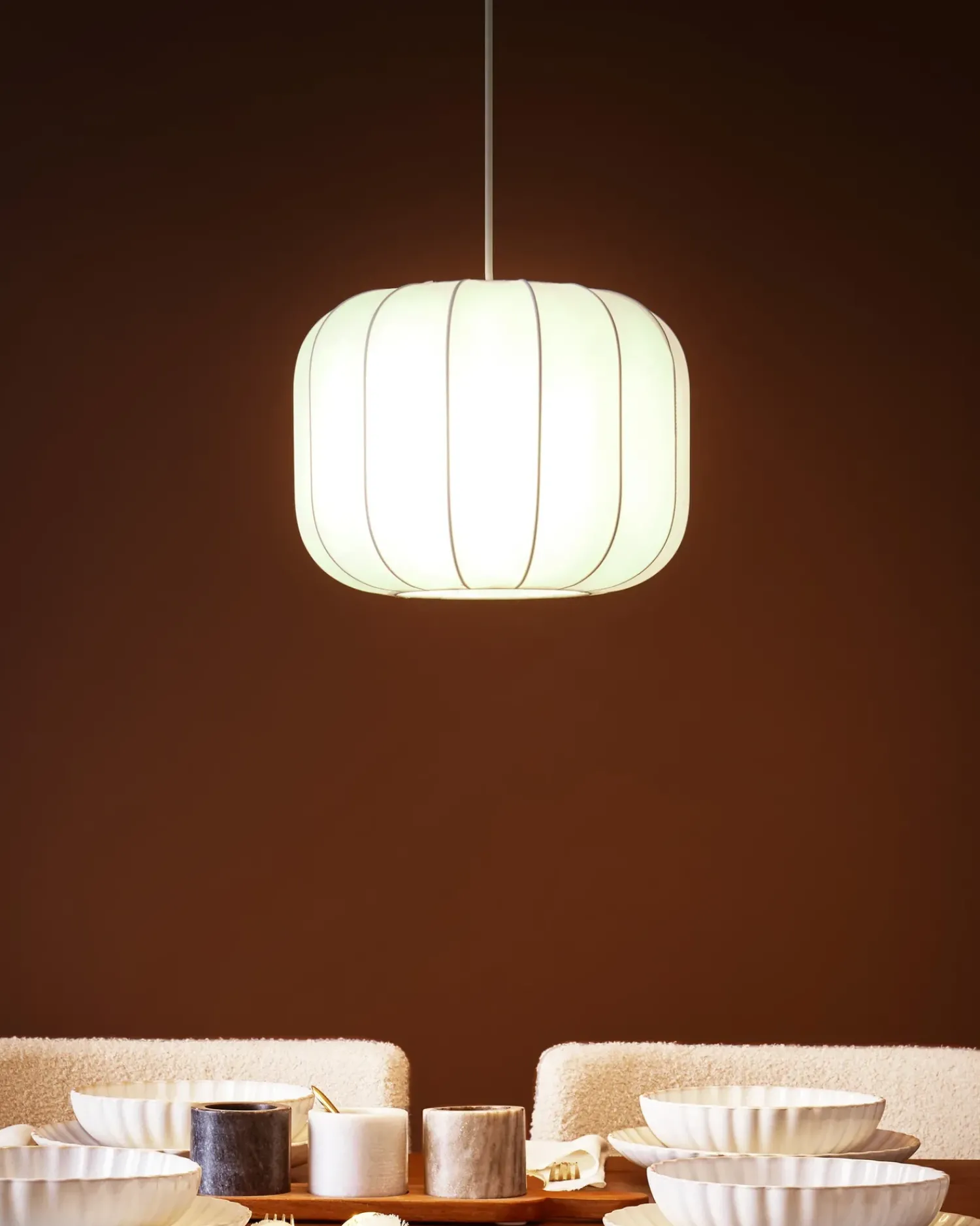 Sale Beliani Lampadario CABRIALES Bianco